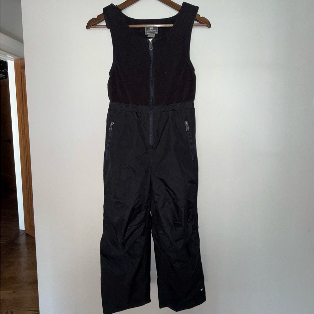White Sierra Black bib snowsuit